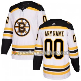 Boston Bruins Custom Adidas 2017-2018 Wit Authentic Shirt - Mannen